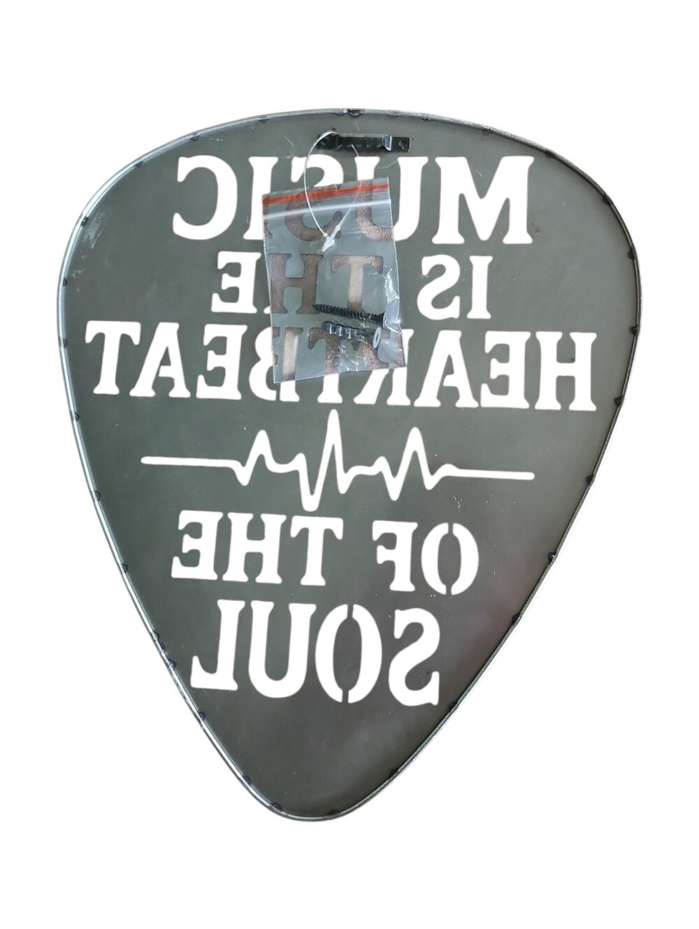 Music Is The Heartbeat Of The Soul Guitar Pick Sign - Picture 2 of 4
